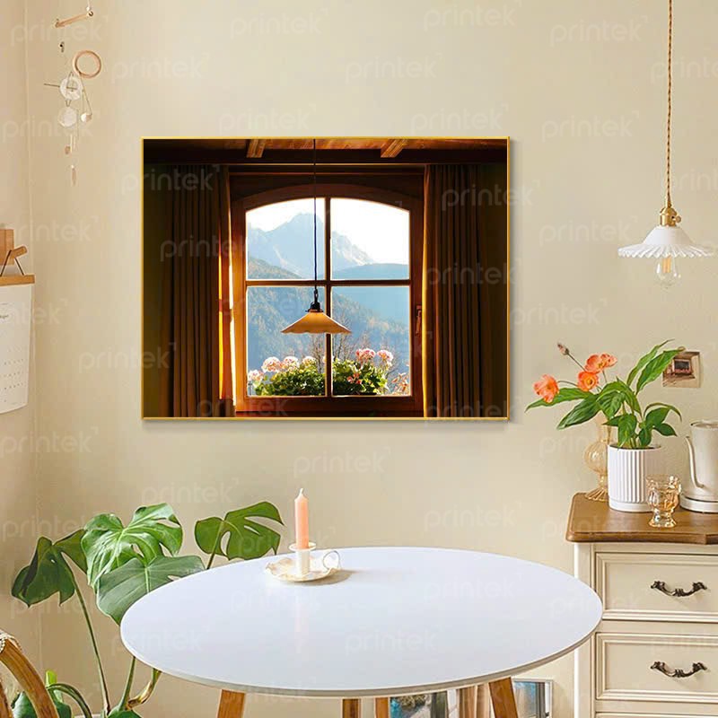 Tranh cửa sổ, tranh treo tường canvas - TT4678