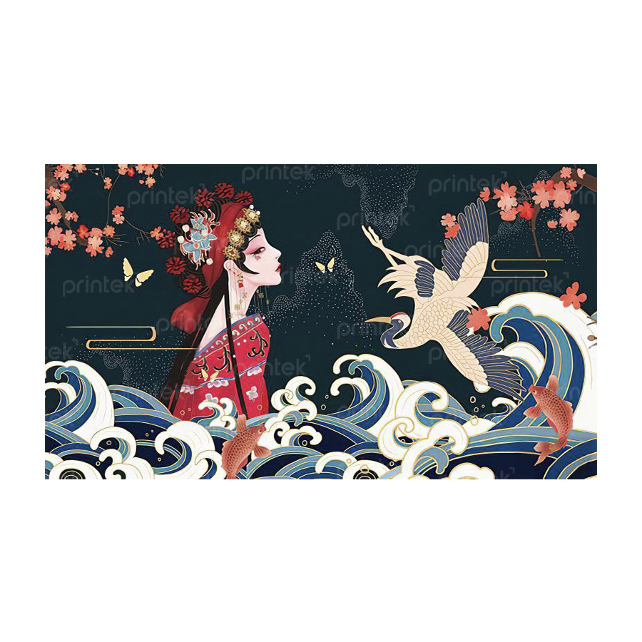 Tranh dán tường nhà hàng Nhật Bản - 01CN01LX0