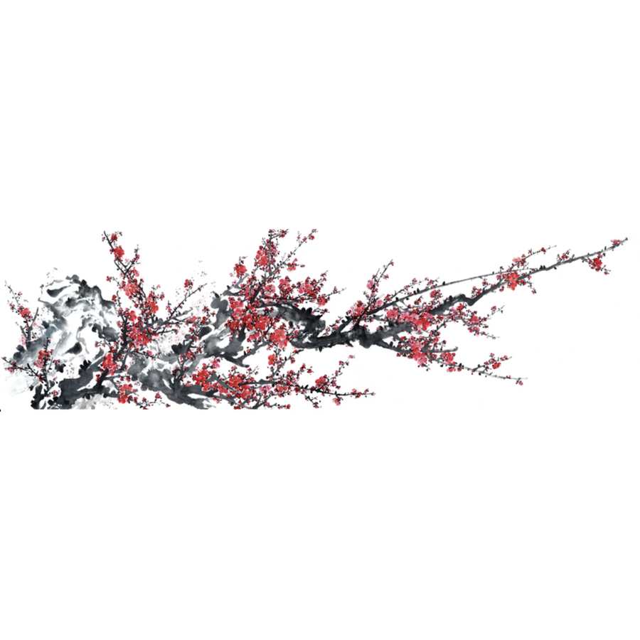 Tranh cành đào mùa xuân, đã có khung - ST2586