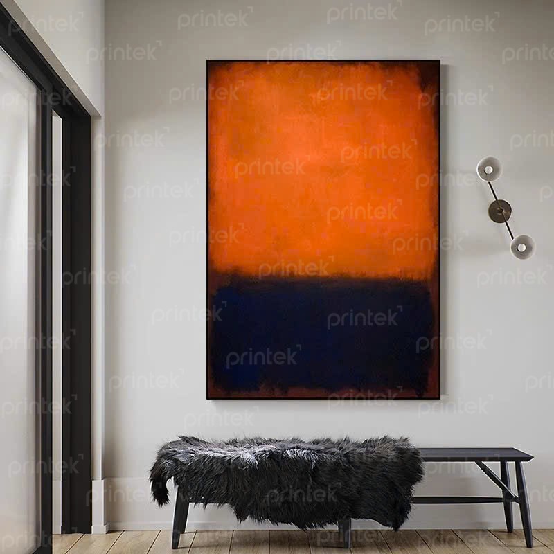 Tranh canvas trừu tượng màu sắc