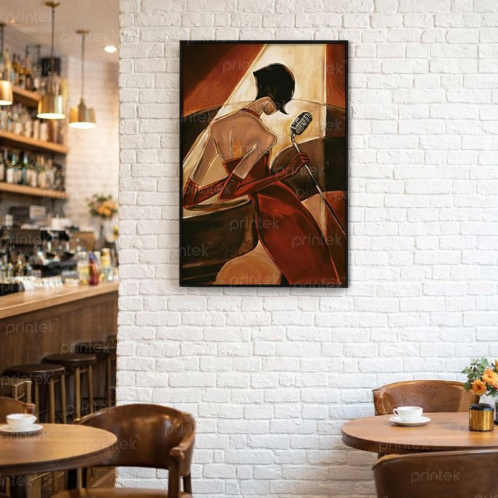 Tranh cô gái, tranh quán cafe - CD2999