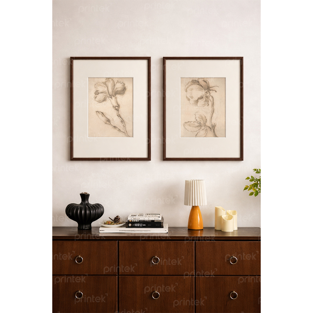 Bộ tranh hoa tối giản - M5573