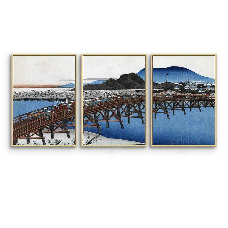 Bộ 3 tranh phong cảnh Nhật Bản - BH0168