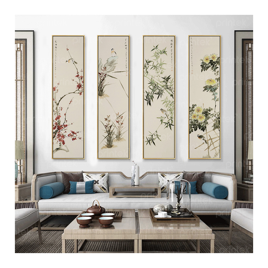 Bộ tranh tứ quý Xuân Hạ Thu Đông - TB13323534