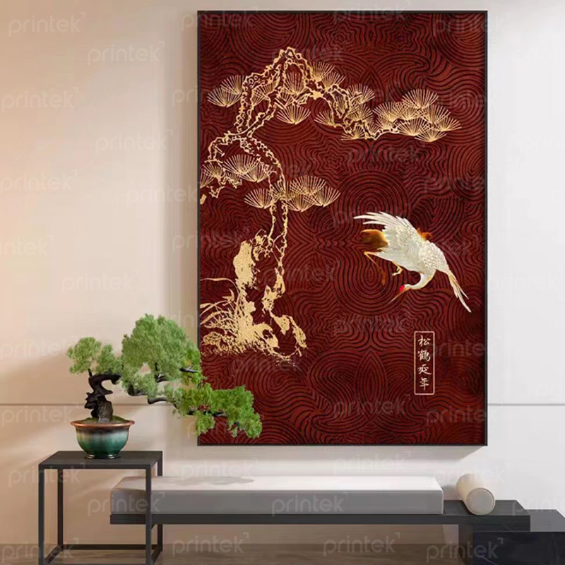 Tranh treo tường tùng hạc diên niên