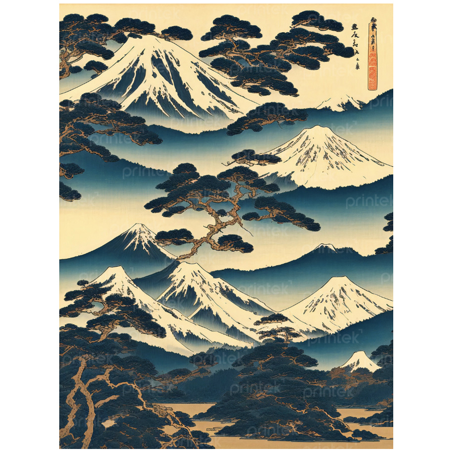 Tranh Nhật Bản phong cách phù thế (Ukiyoe) - ADB3324582