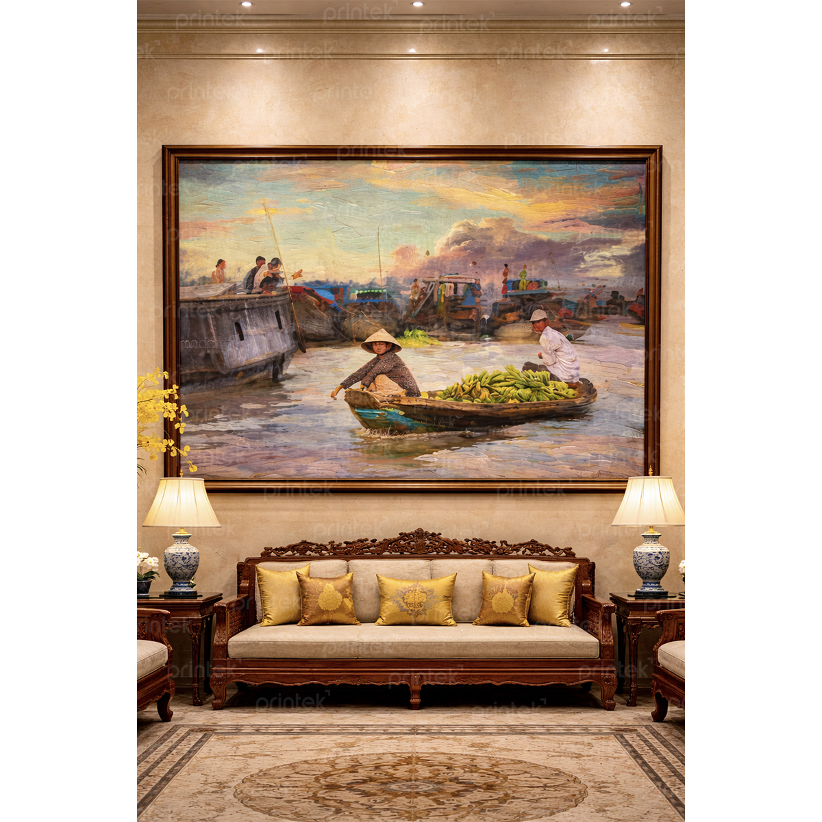 Tranh canvas phong cảnh, đã có khung - DC-ST1573