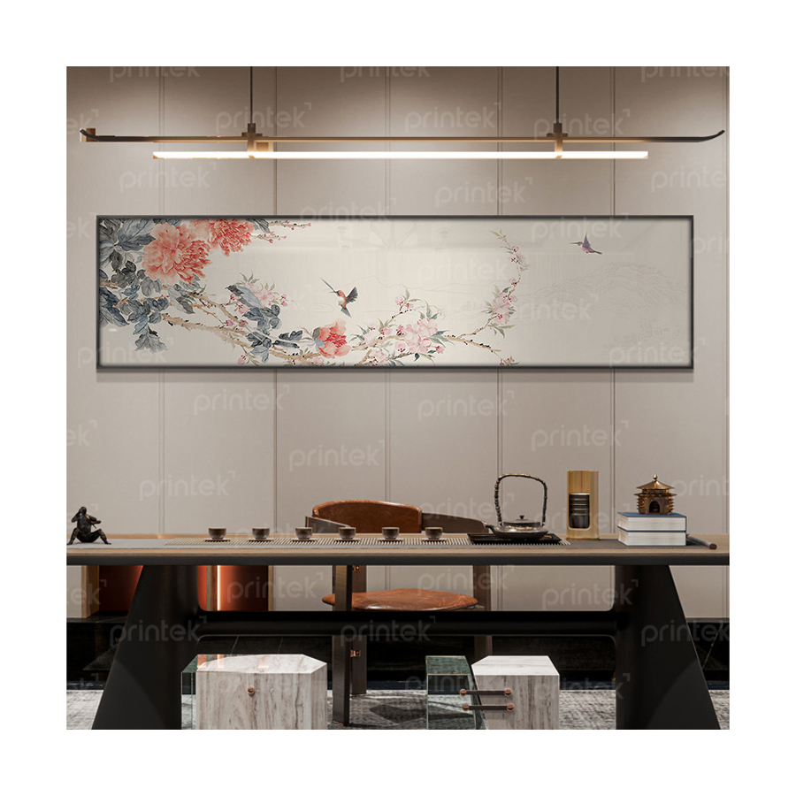 Tranh hoa mẫu đơn, tranh treo tường phòng khách - ADB33245757