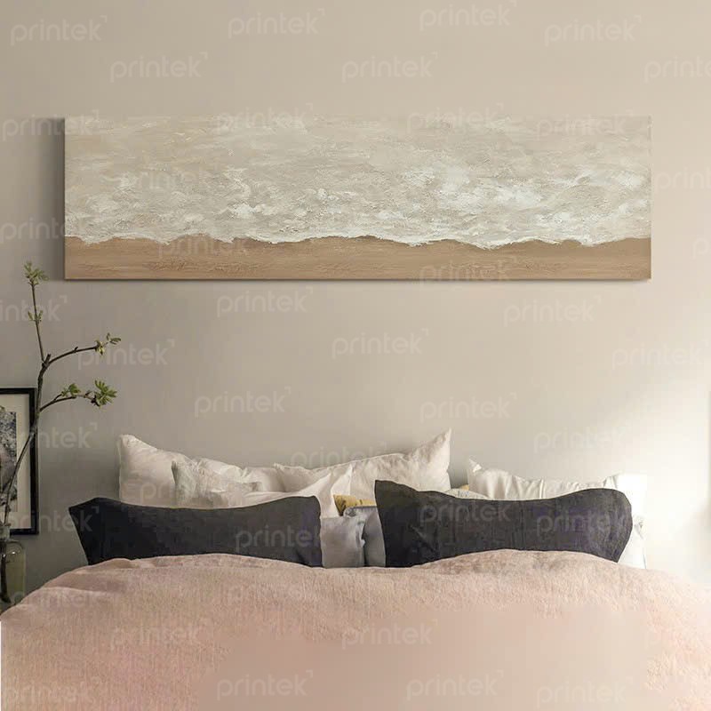 Tranh trừu tượng tối giản, tranh phòng ngủ khổ ngang - PT6324