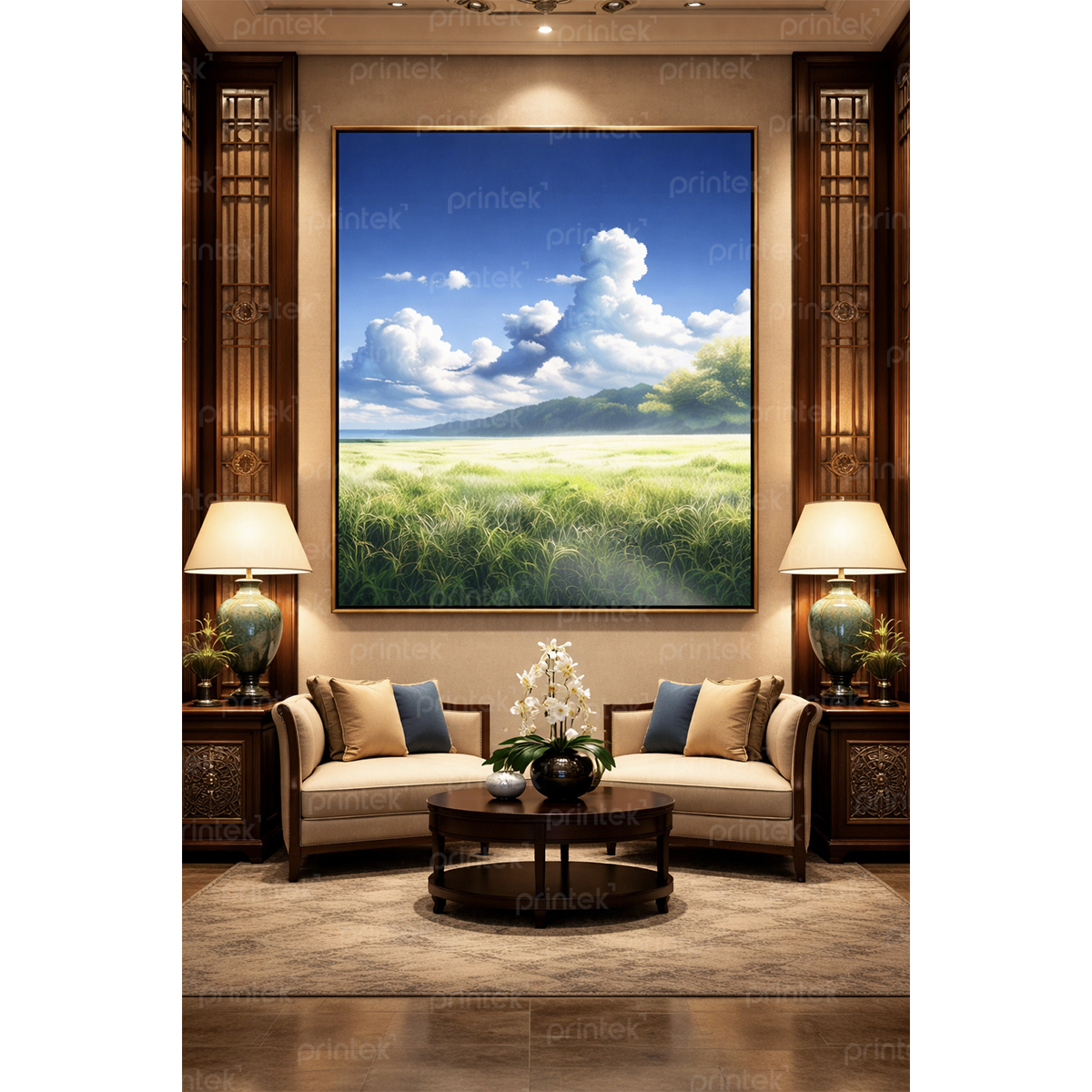 Tranh phong cảnh, đã có khung - PC5991