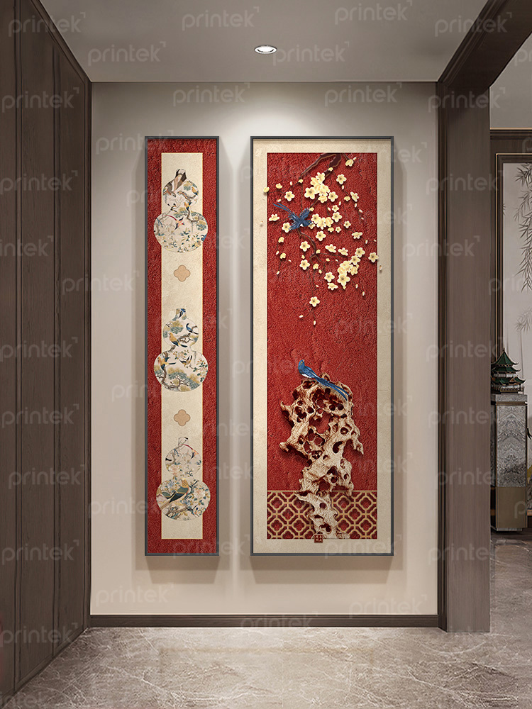 Tranh canvas decor phòng trà