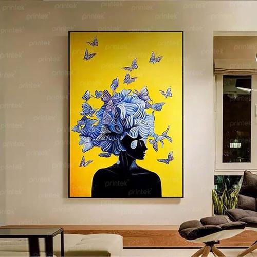 Tranh trừu tượng cô gái, đã có khung – P06