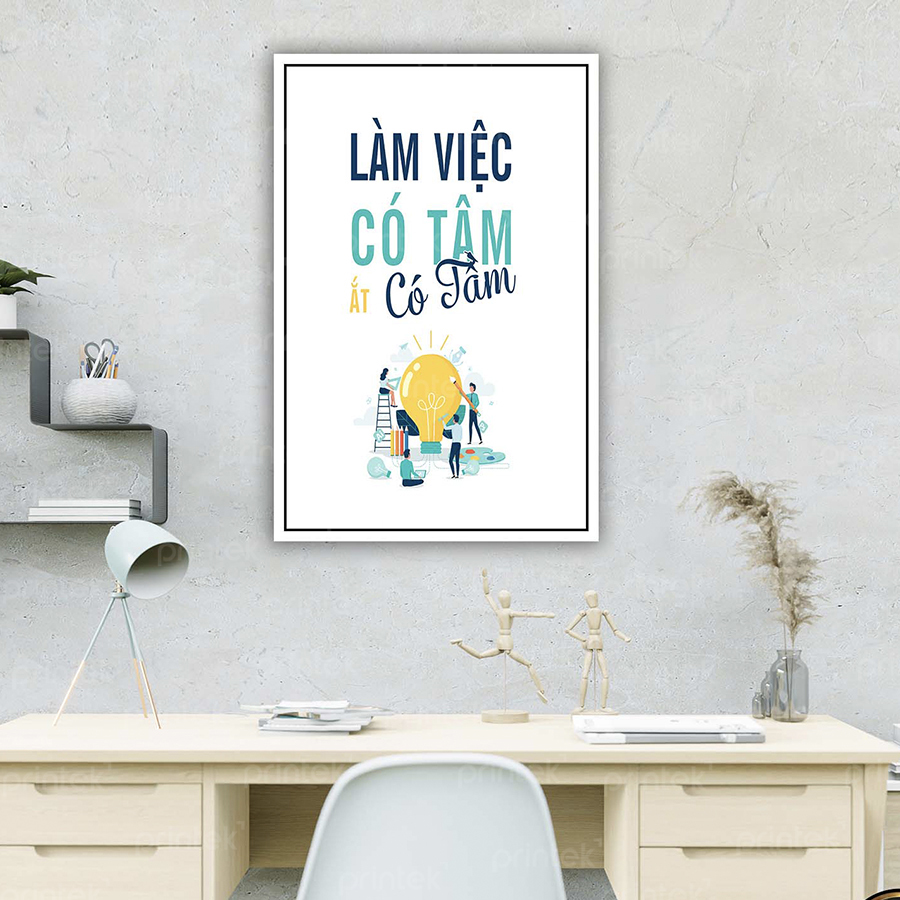 Tranh động lực văn phòng, tranh slogan – DL001-08