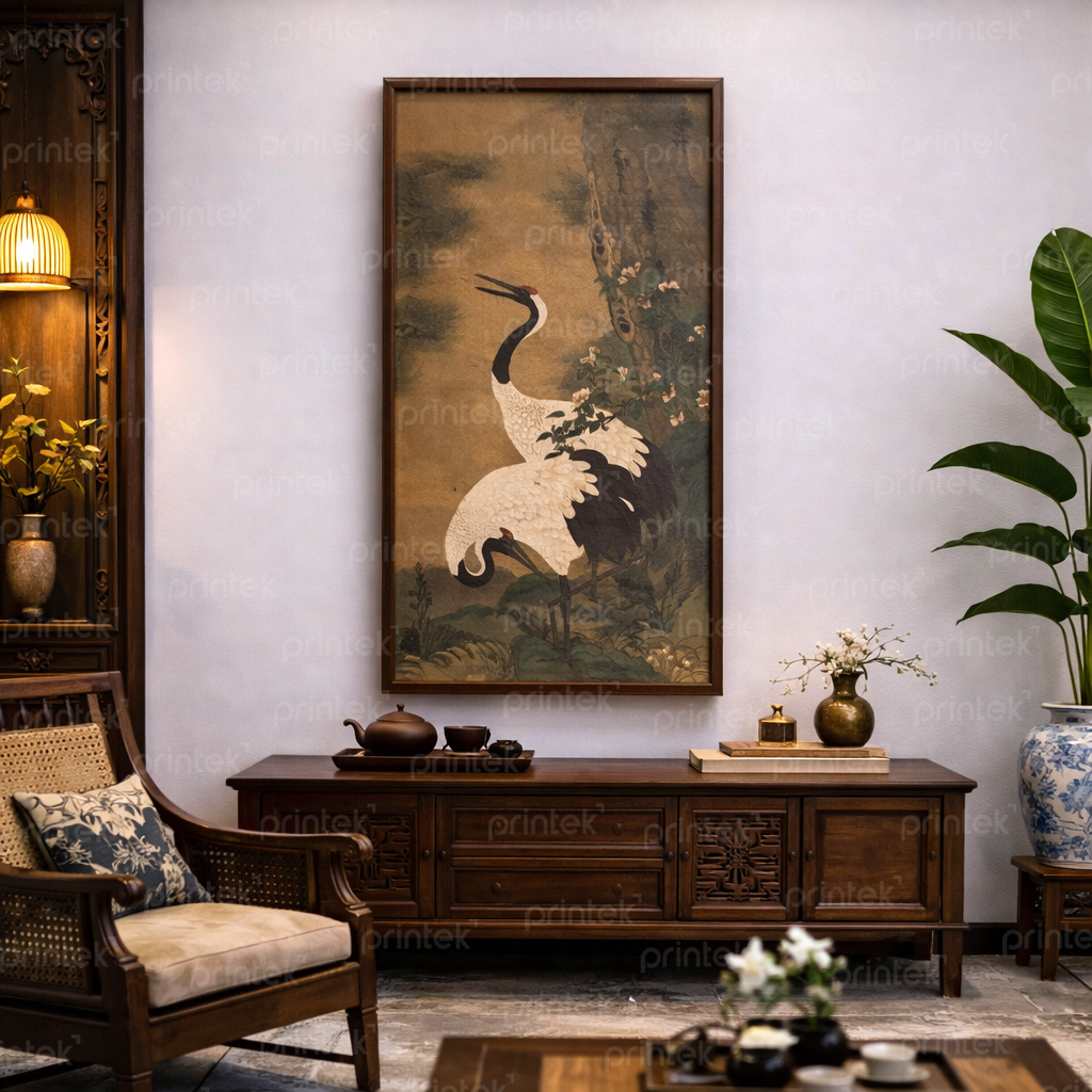Tranh tùng hạc diên niên - IN9438