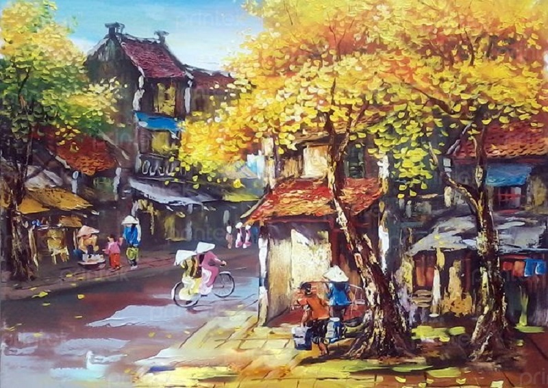 Tranh phố cổ Hà Nội