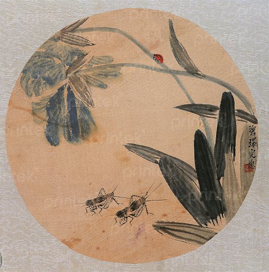 Tranh tròn thủy mặc - TM0151