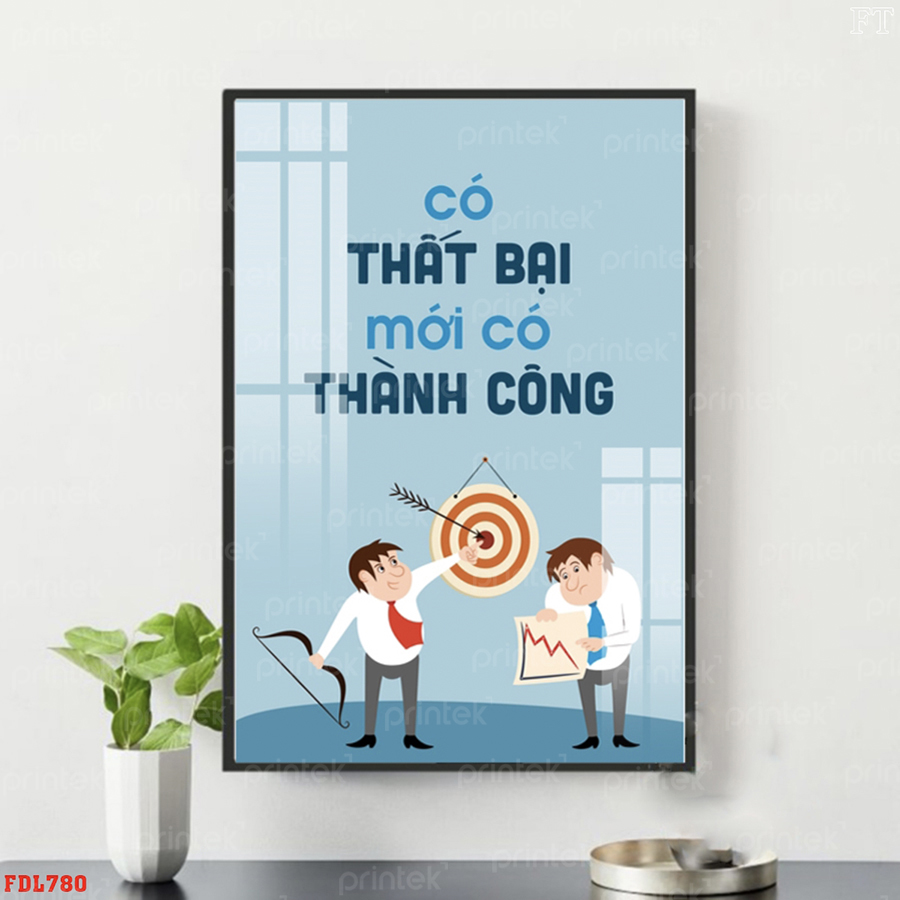 Tranh động lực văn phòng, tranh slogan - DL0334