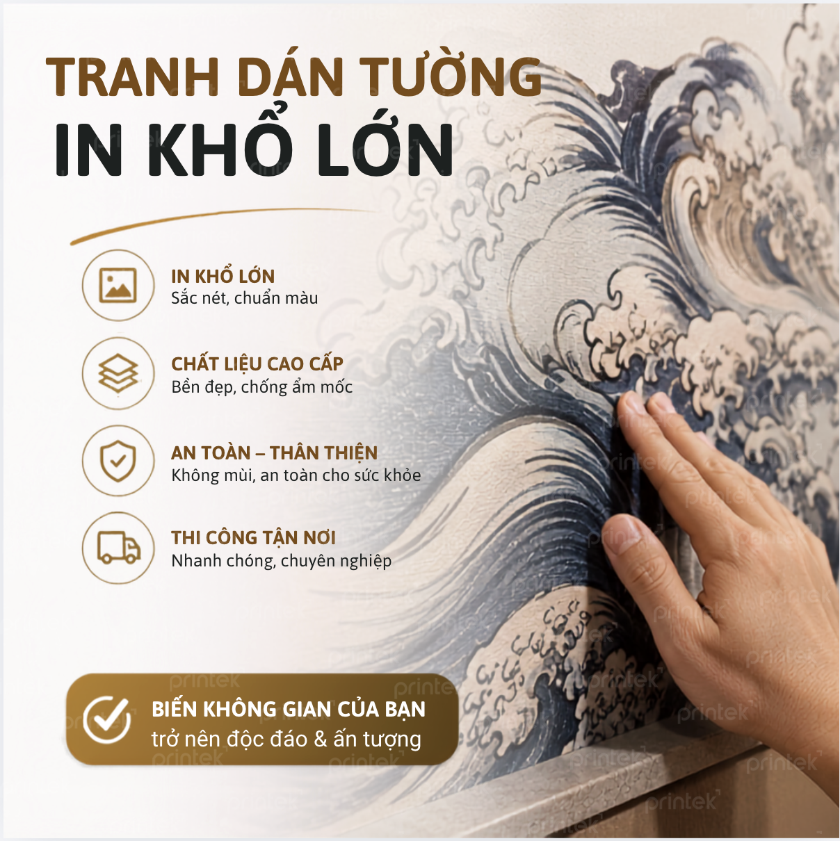 Tranh dán tường cao cấp