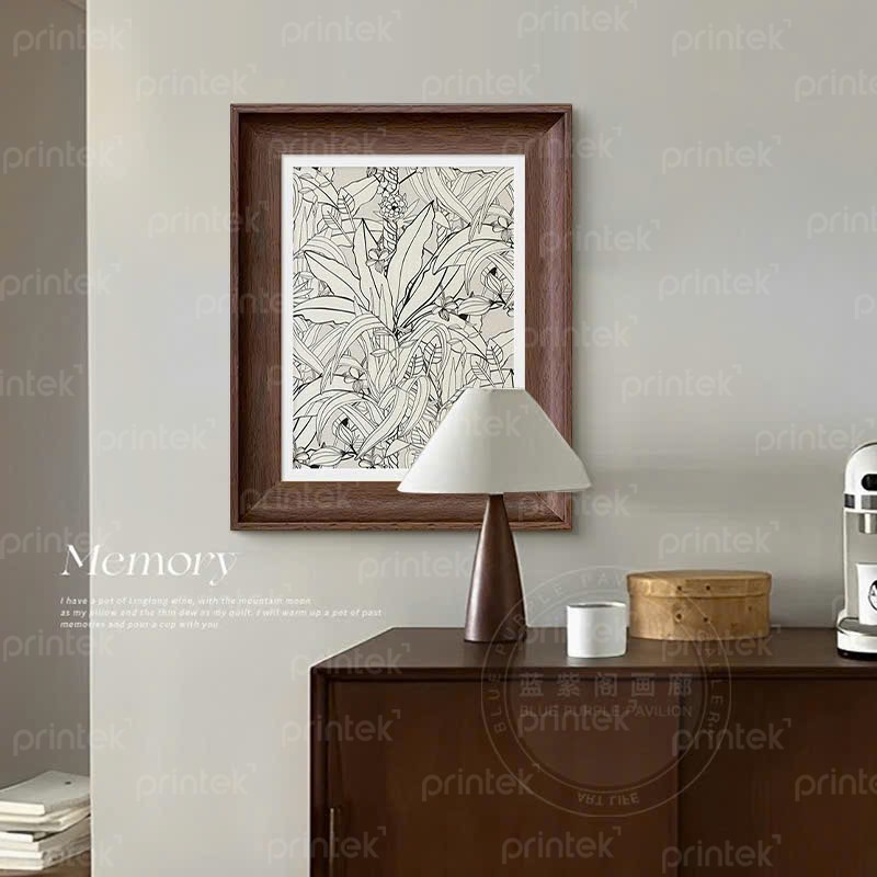 Tranh tối giản phong cách indochine, tranh khung bản to - KT4207