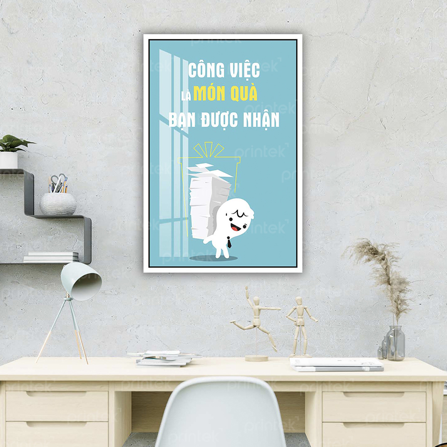 Tranh động lực văn phòng, cỡ 40x60cm – DL001-10
