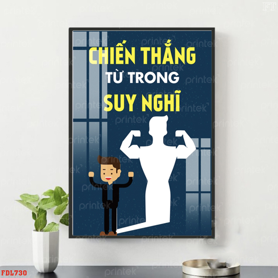Tranh động lực văn phòng, tranh slogan - DL0329