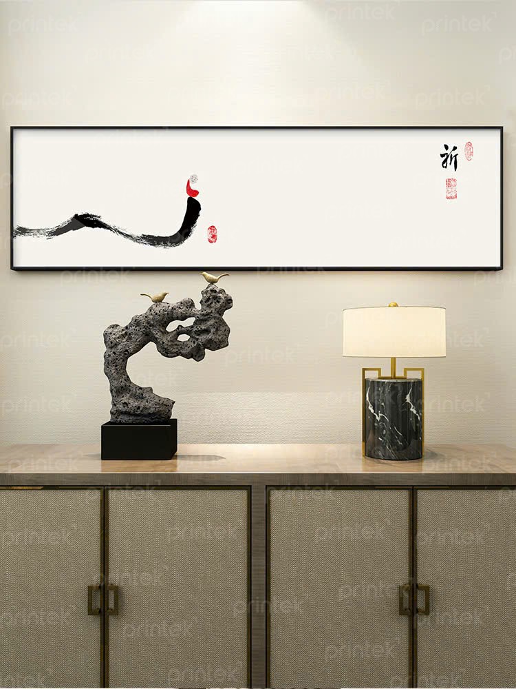 Tranh thủy mặc trang trí phòng thờ, phòng thiền - TS179649