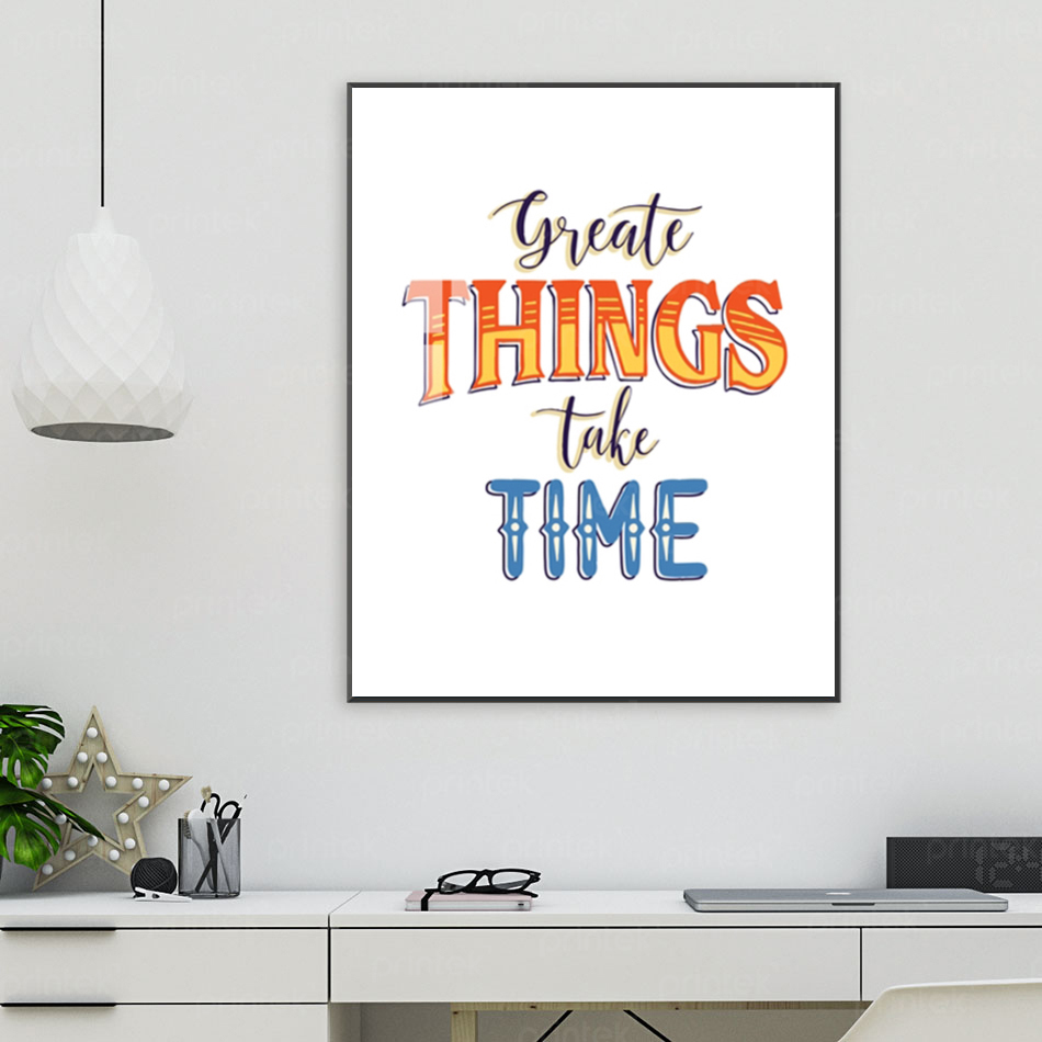Tranh động lực, tranh slogan tiếng Anh, cỡ 40x60cm – FDL771