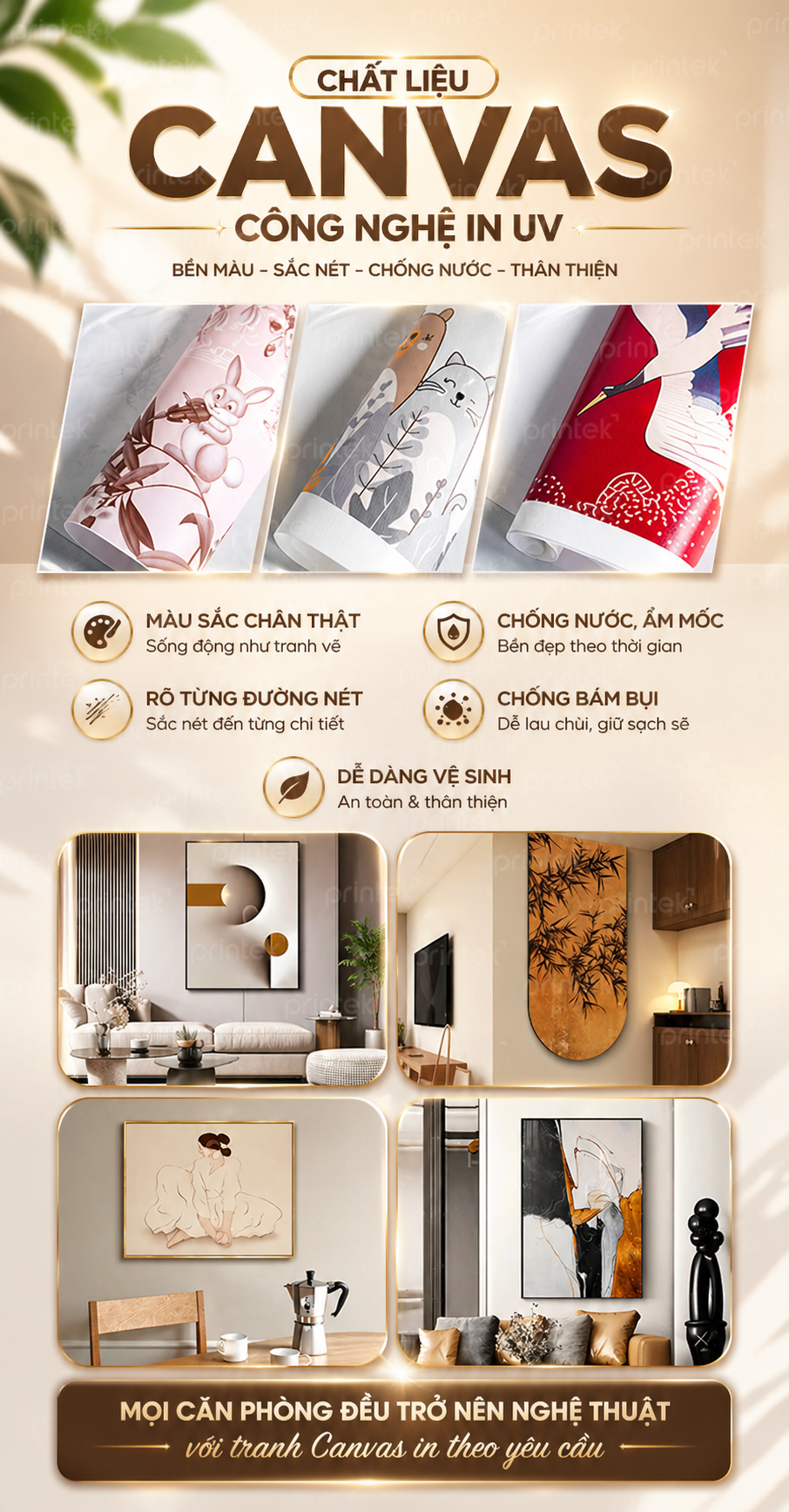 vải canvas printek