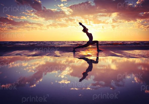 Tranh dán tường yoga
