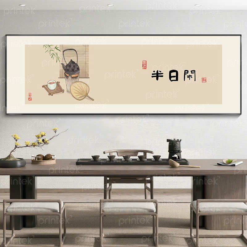 Tranh thủy mặc trang trí phòng trà - TT146720