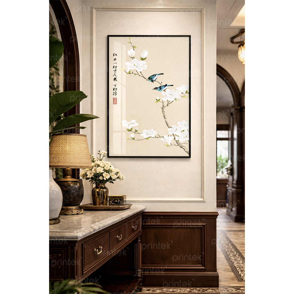 Tranh canvas hoa, đã có khung – AL2809182