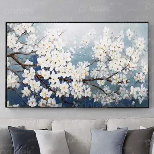 Tranh canvas hoa, đã có khung – MS4624