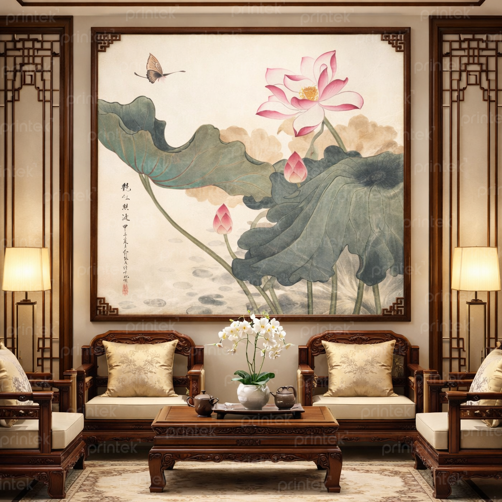 Tranh hoa sen