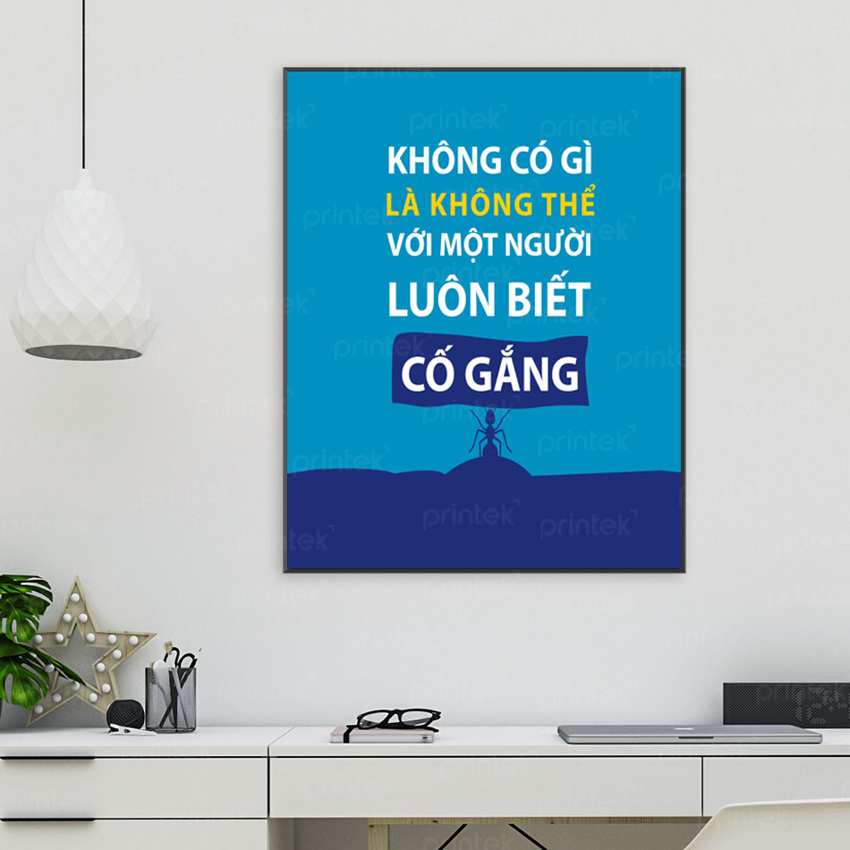 Tranh động lực văn phòng, cỡ 40x60cm – DL001-83