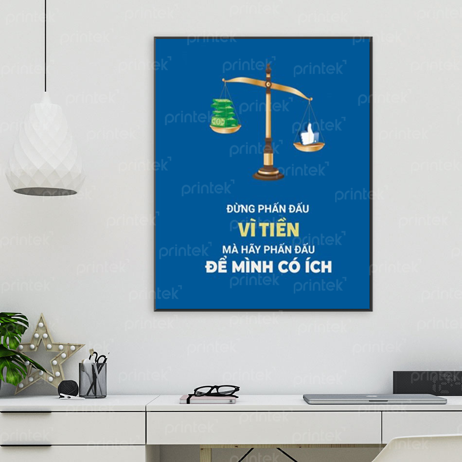 Tranh động lực văn phòng, tranh slogan - DL0348