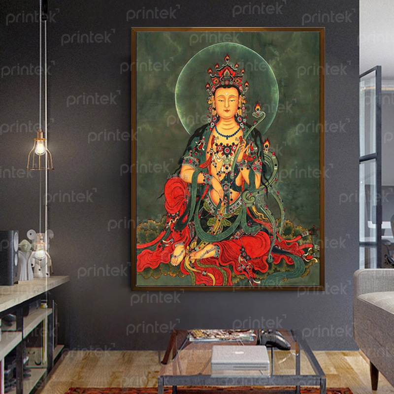Tranh Phật treo phòng thờ, đã có khung - PT30153