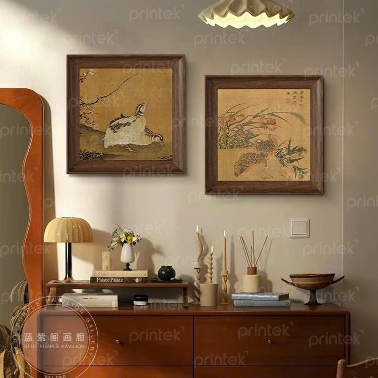 Tranh cổ phong cách indochine, tranh khung bản to - KT4311