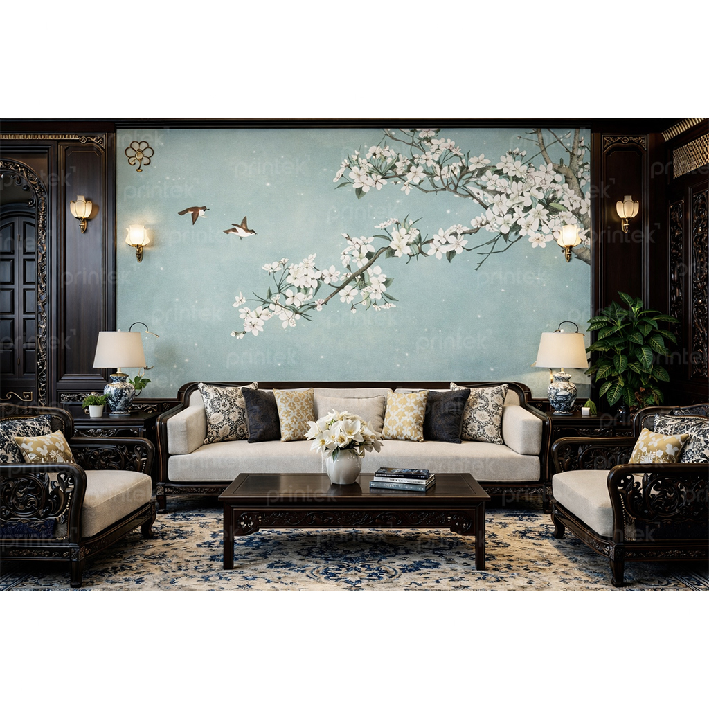 Tranh hoa và chim phong cách indochine – MF2809119