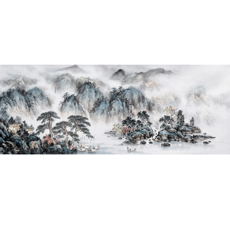 Tranh thủy mặc đã có khung - ST1332303