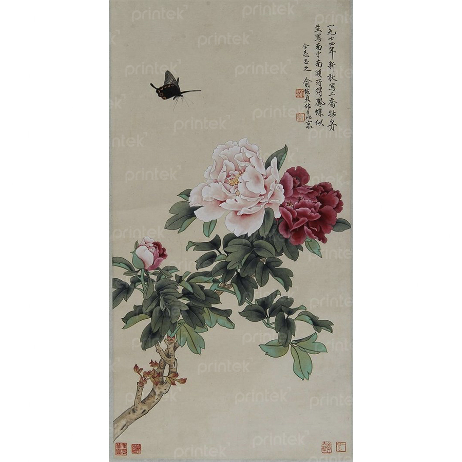 Tranh canvas treo tường phong cách indochine - MF33245184