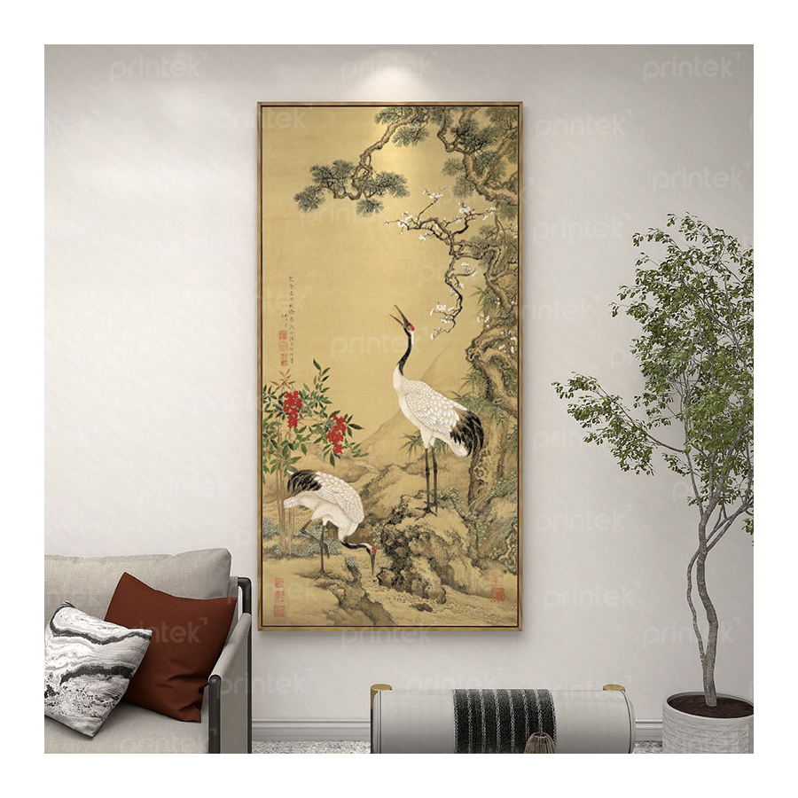 Tranh treo tường phong cách Indochine, đã có khung - 01CN01FF
