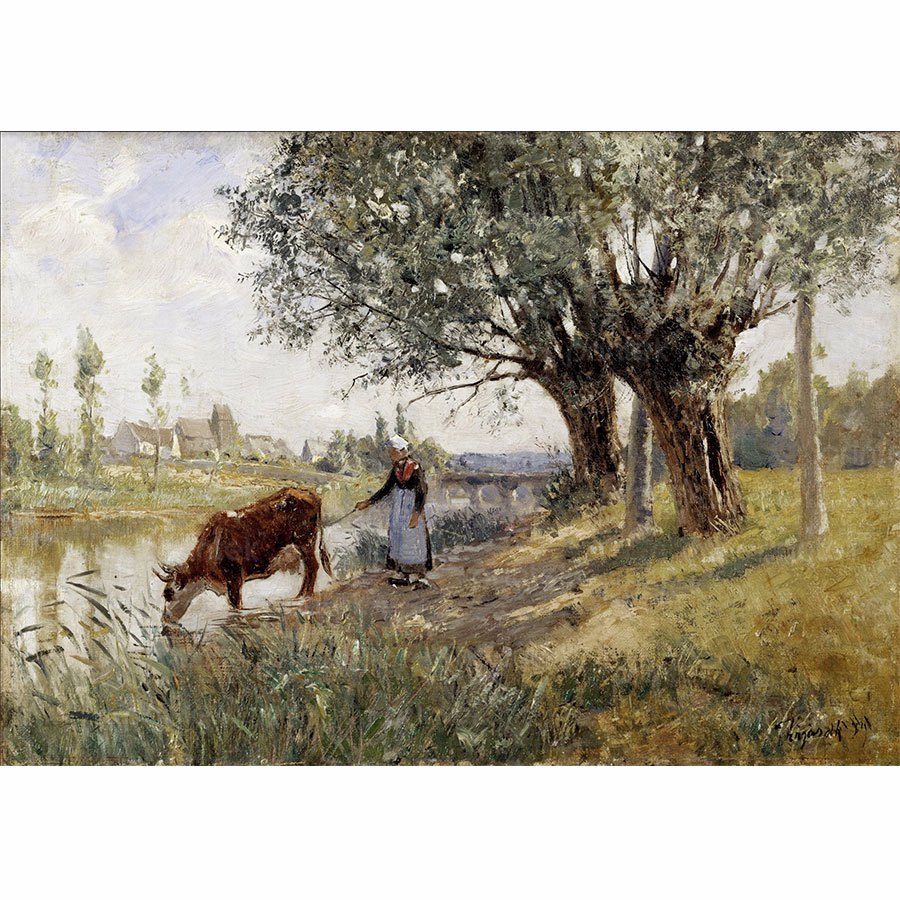 Tranh đồng quê nước Pháp của Camille Pissaro - PC0278