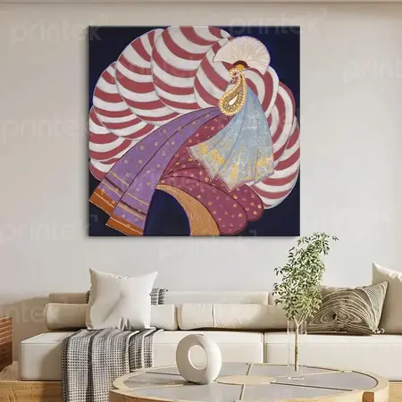 Tranh Canvas trừu tượng, đã có khung - TT22515