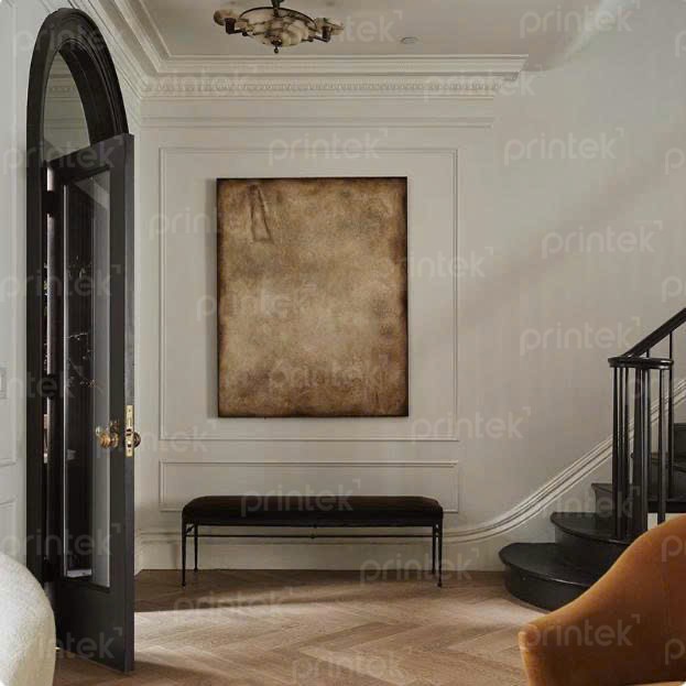 Tranh trừu tượng Wabi Sabi, tranh treo sảnh cầu thang - TT7752