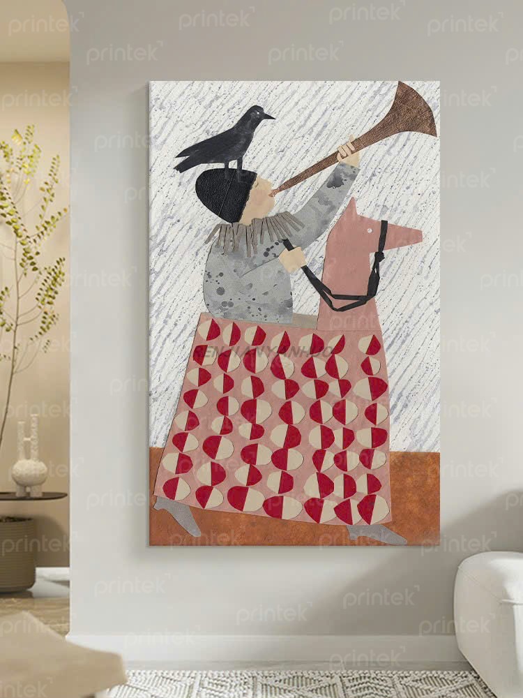 Tranh treo tường phòng trẻ em, tranh canvas - TE6596
