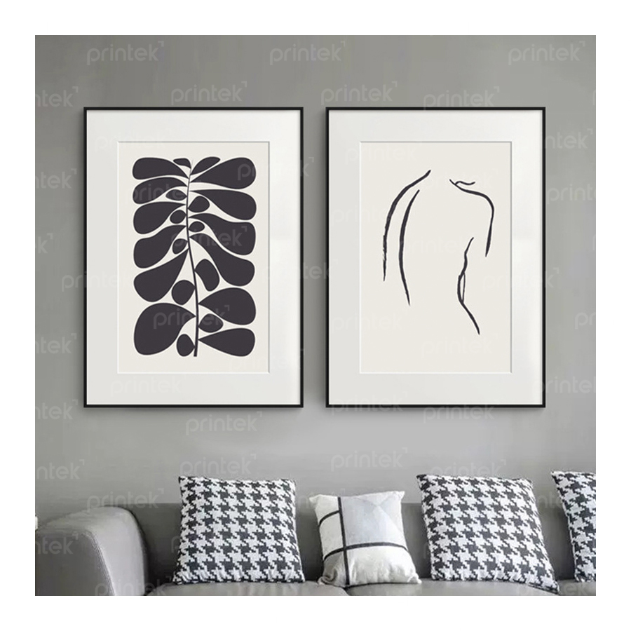 Bộ 2 tranh trừu tượng phong cách minimalism - TB13323129