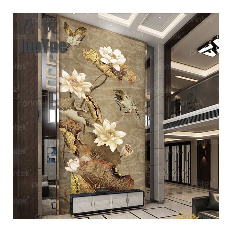Tranh dán tường hoa sen - 01CN01WZ
