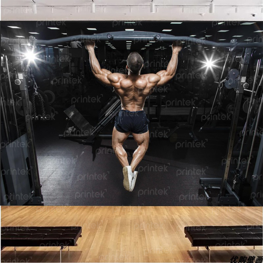 Tranh dán tường 3D phòng Gym - TB332458021
