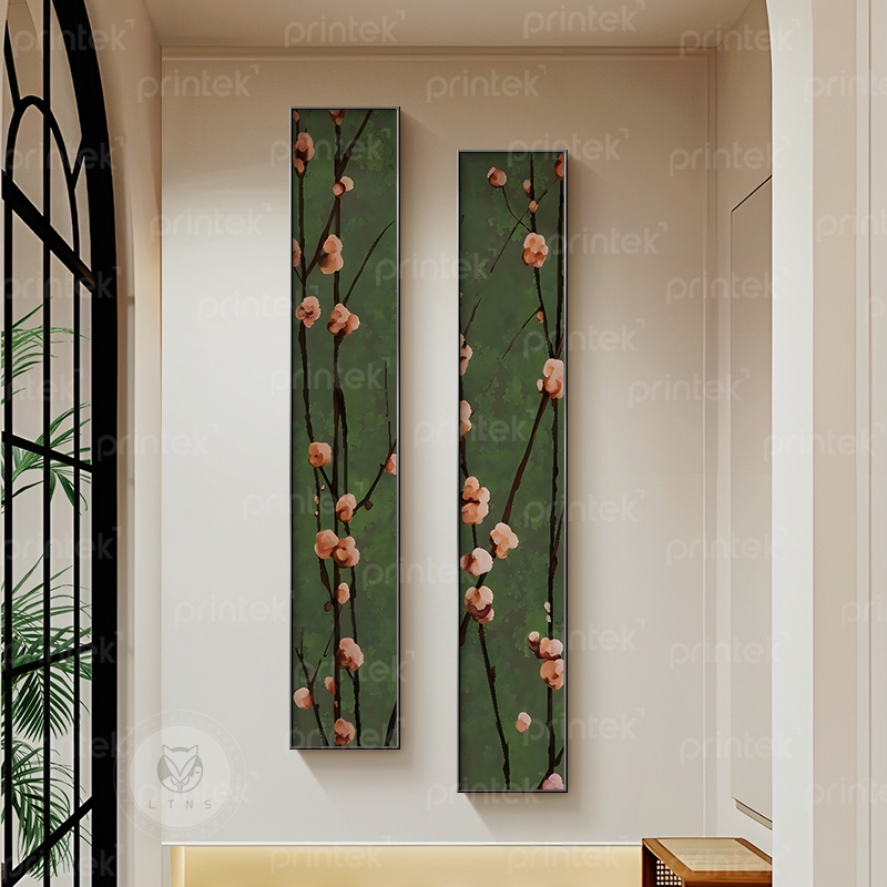 Bộ 2 tranh canvas decor phòng trà - PT41166