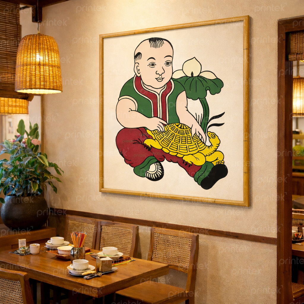 Tranh Đông Hồ trang trí nhà hàng Việt Nam – DC-VN35